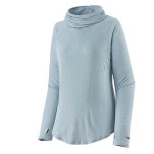 Patagonia women's tropic comfort natural shirt (L, pale blue) - has flaws